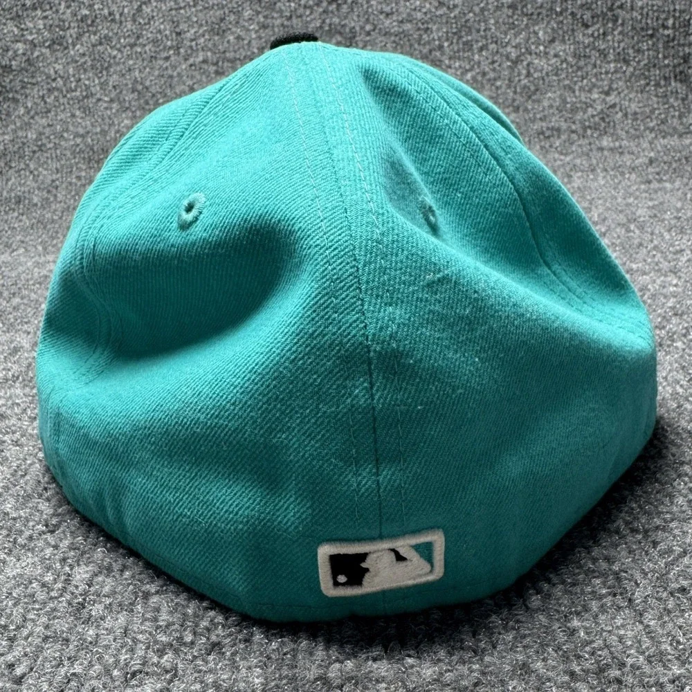 Florida Marlins New‎ Era 59FIFTY Fitted Hat Mens 7 3/8 Teal Black MLB Baseball